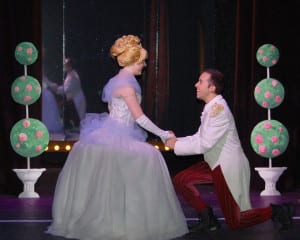 Allie Eibler and Michael Verre fall in love in a scene from ‘Cinderella' at the Engeman Theater. Photo by Jennifer C. Tully