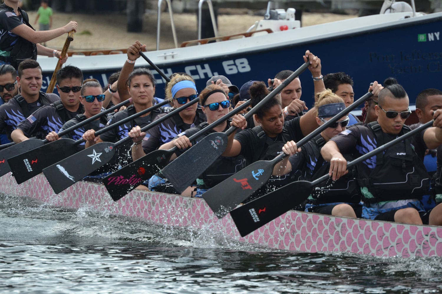 video: thousands flock to port jeff for dragon boat race