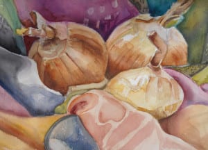 "Pungent Aroma" watercolor by Eleanor Meier