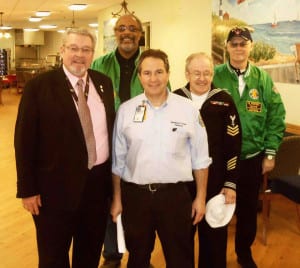 From left, Richard Kitson, Clarence Simpson, Barry Gochman, Jimmy O’ Donnell and Bill Fuchs. Photo from Jennifer Pohl