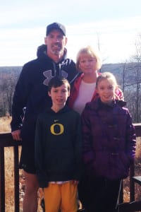 Kevin Rooney with his wife, Lynn, and their children, Colin and Kathryn. Photo from CRI