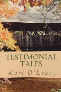 The cover of Testimonial Tales. Photo from Karl O’Leary