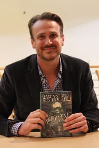 Actor Jason Segel shows off his new book, ‘Nightmares! The Sleepwalker Tonic,’ at Book Revue on Oct. 6. Photo by Victoria Espinoza