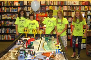 Above, the Rocky Point robotics GearHeadz team demonstrates one of their projects. Photo from Chris Pinkenburg
