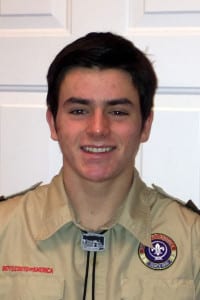 Ryan Ledda, whose Eagle Scout project will raise money to fund a memorial in Tom Cutinella’s name. Photo from Ryan Ledda