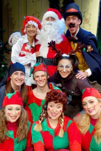 The entire cast of ‘Barnaby Saves Christmas’ at Theatre Three. Photo by Peter Lanscombe, Theatre Three Productions, Inc.
