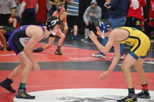 Rick D’Elia competes in his final match of the LuHi Tournament. Photo from Mike Maletta