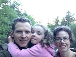 Matthew Eisaman with his wife Heather Lynch and their 6-year old daughter Avery. Photo by Matthew Eisaman