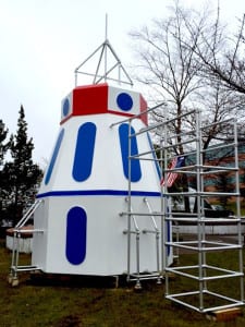 A new model will invite kids to Rocketship Park. Photo from Port Jefferson Village