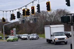 A county report says Indian Head Road and Jericho Turnpike in Commack saw crashes increase since a red light camera was installed in 2014. Photo by Phil Corso
