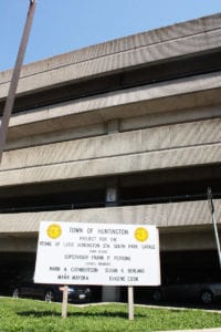 Huntington's south parking garage at the Long Island Rail Road station. File photo by Rohma Abbas