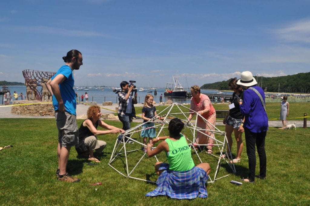 A scene from last year’s Eastern Long Island Mini Maker Faire. Photo from Maritime Explorium