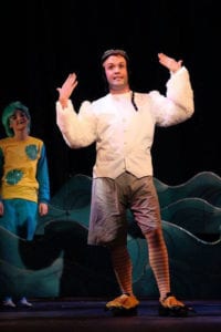 Ronnie Green as Scuttle in a scene from "The Little Mermaid." Photo by Lisa Schindlar