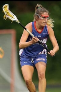 Shanna Brady competes for the United Women’s Lacrosse League’s Long Island Sound. Photo from Shanna Brady