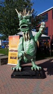 A dragon greets visitors at last year’s festival. Photo by Elyse Sutton