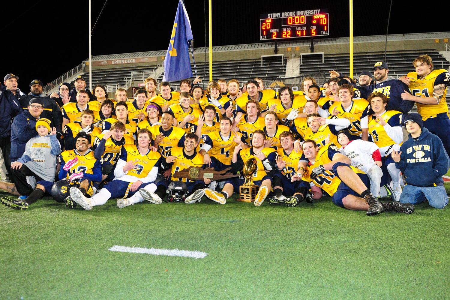 Shoreham-Wading River is one of just four teams, second in League IV, to win three straight Long Island titles. Photo by Bill Landon