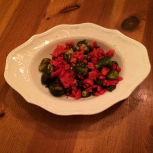 roasted-brussel-sprouts-with-red-pepper-confetti