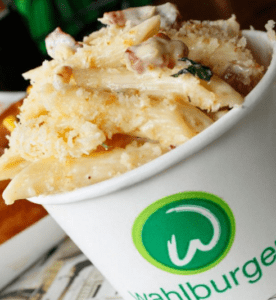 Wahlburgers' macaroni and cheese, as seen on their menu. Photo from Wahlburgers' website