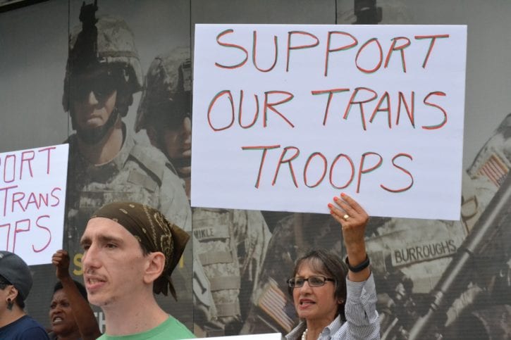 North Shore residents rally to condemn Trump’s transgender military ban ...