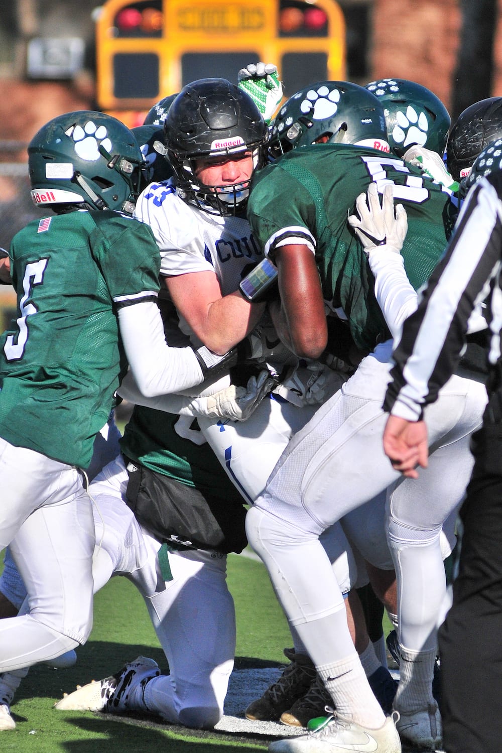 Centereach junior runningback Eric Harrington #23 drew a crowd all ...