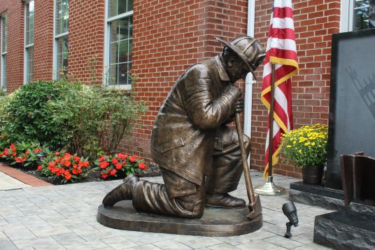 Bronze Firefighter Statue for Mt. Sinai - Randolph Rose Collection