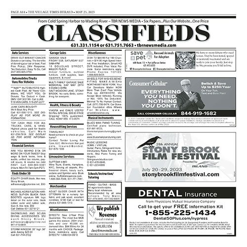 Classifieds - May 25, 2023