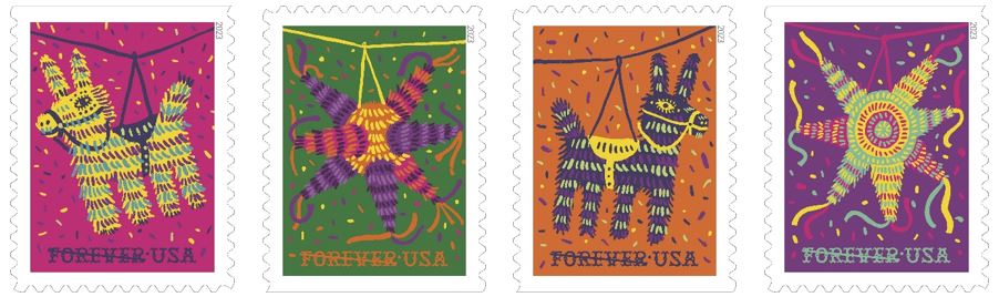 USPS celebrates Hispanic Heritage Month with Piñatas! stamps